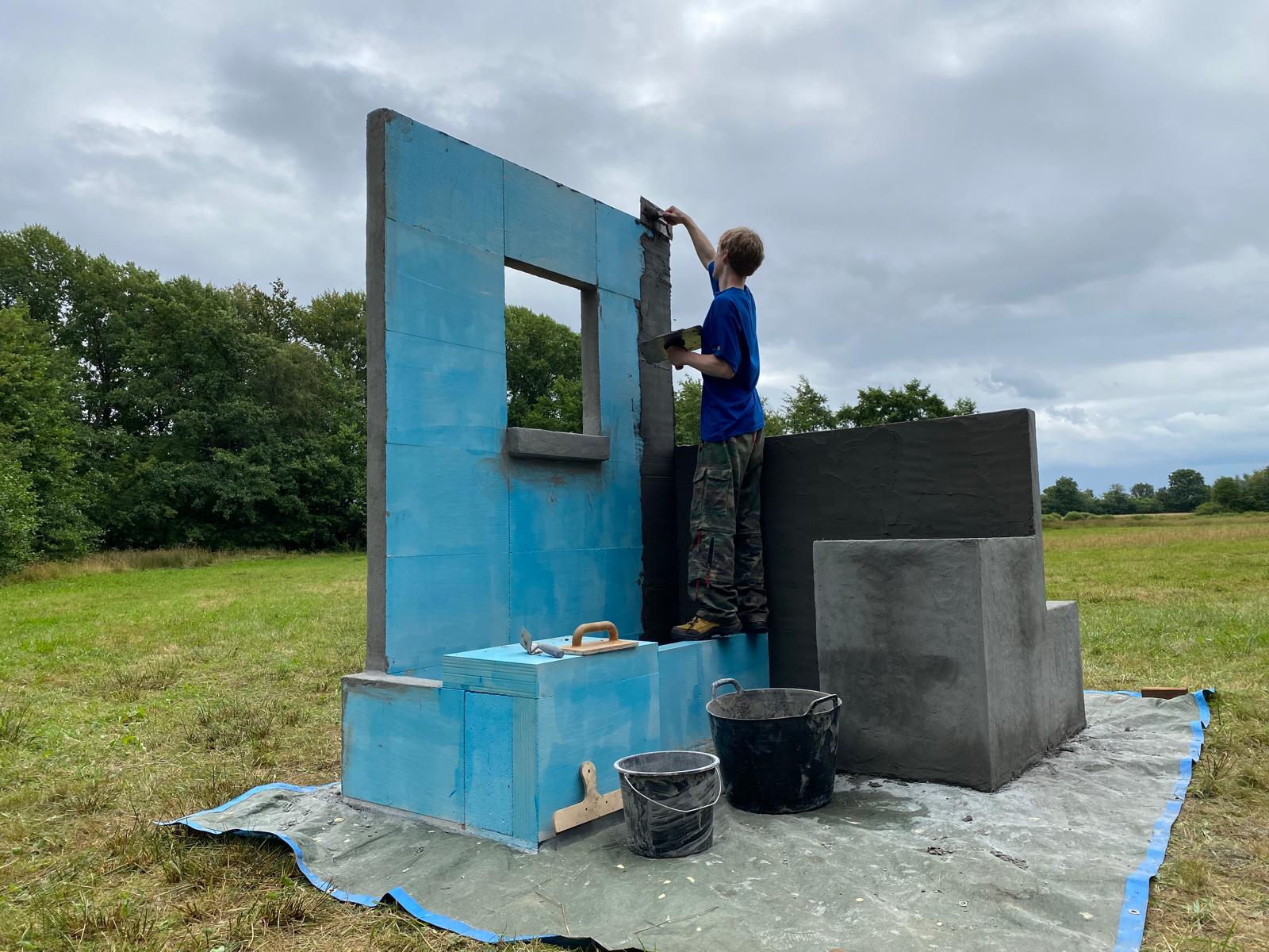 Buitenmuur construction